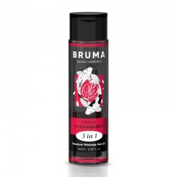   Bruma Premium Massage Hot Oil Strawberry 3 In 1, 100
