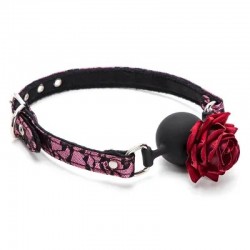   Roses Silicone Ball Mouth Gag Pink