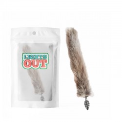 Foxs Spiral Tail Plug- Gray   