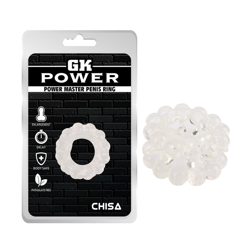 Эрекионное кольцо прозрачное Power Master Penis Ring. Артикул: IXI63475