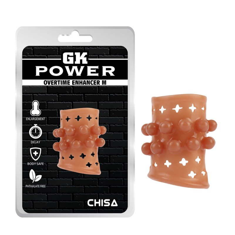 Эрекционное кольцо насадка на пенис GK Power Overtime Enhancer M. Артикул: IXI63480