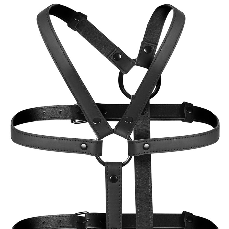 FETISH SUBMISSIVE BONDAGE - ADJUSTABLE HARNESS TORSO AND ARMS. Артикул: IXI63512