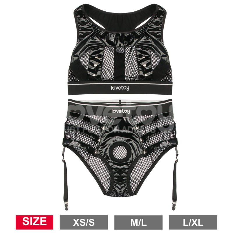 Комплект белья с креплением для страпона Rebellion Reign Iconic Harness Strap on Set (L/XL). Артикул: IXI63522