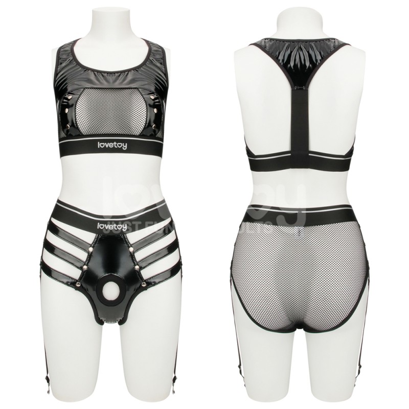 Комплект белья с креплением для страпона Rebellion Reign Iconic Harness Strap on Set (L/XL). Артикул: IXI63522