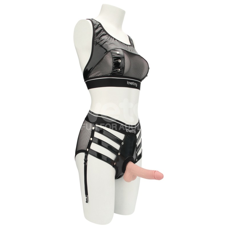 Комплект белья с креплением для страпона Rebellion Reign Iconic Harness Strap on Set (L/XL). Артикул: IXI63522