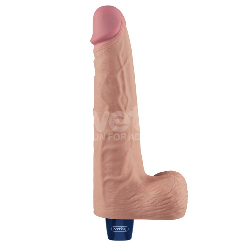 Мультискоростной вибратор Real Softee Rechargeable Vibrating Dildo 10.0. Артикул: IXI63524