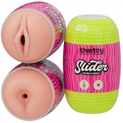    Slider Double-Ended Masturbator Vagina and Anus Flesh    