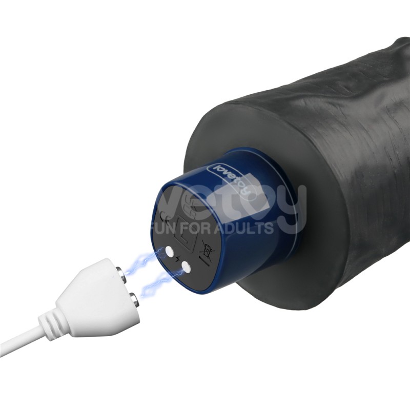 Вибратор мультискоростной Real Softee Rechargeable Vibrating Dildo Black 9.5. Артикул: IXI63578