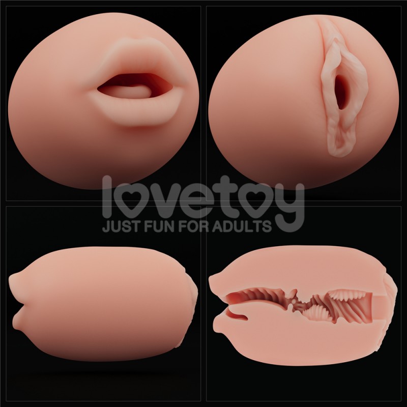 Slider Double-Ended Masturbator Mouth And Vagina Flesh. Артикул: IXI63582