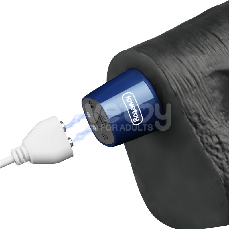 Vibrator Multi-Speed Real Softee Rechargeable Vibrating Dildo Black 10.5. Артикул: IXI63585