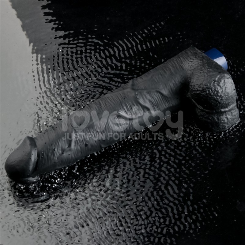 Vibrator Multi-Speed Real Softee Rechargeable Vibrating Dildo Black 10.5. Артикул: IXI63585