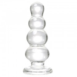 Glass Anal Bead -Clear 4.5