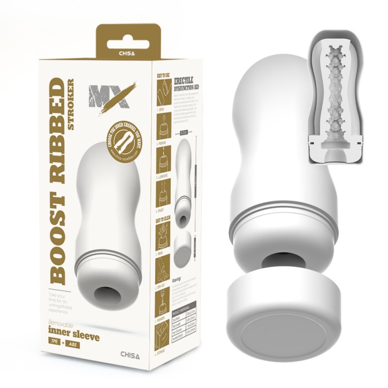 Masturbator For Men MX Boost Ribbed Stroker. Артикул: IXI63611