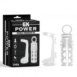 Penis Attachments Double Enhancer Kit Clear