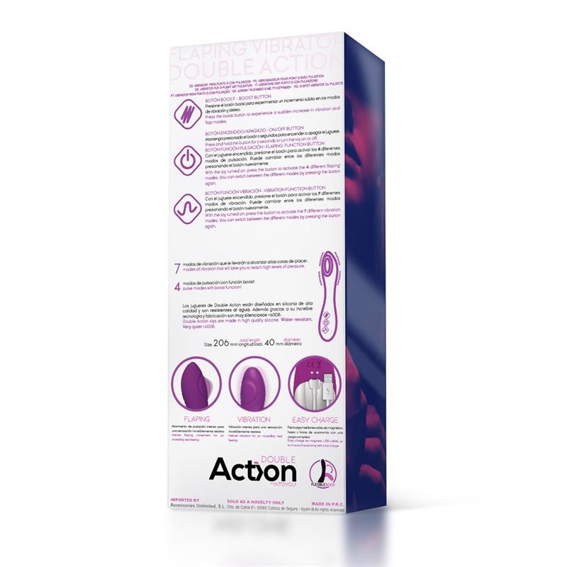 ACTION NO. NINE G-SPOT VIBRATOR FLAP FUNCTION MAGNETIC USB SILICONE. Артикул: IXI63638