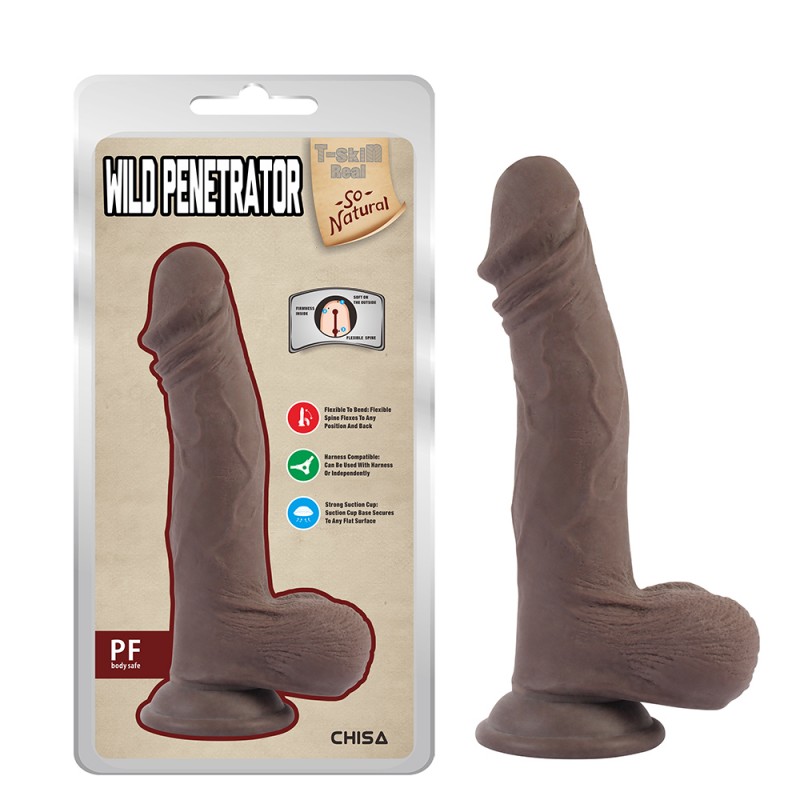 Фаллоимитатор на присоске Wild Penetrator Brown. Артикул: IXI63648