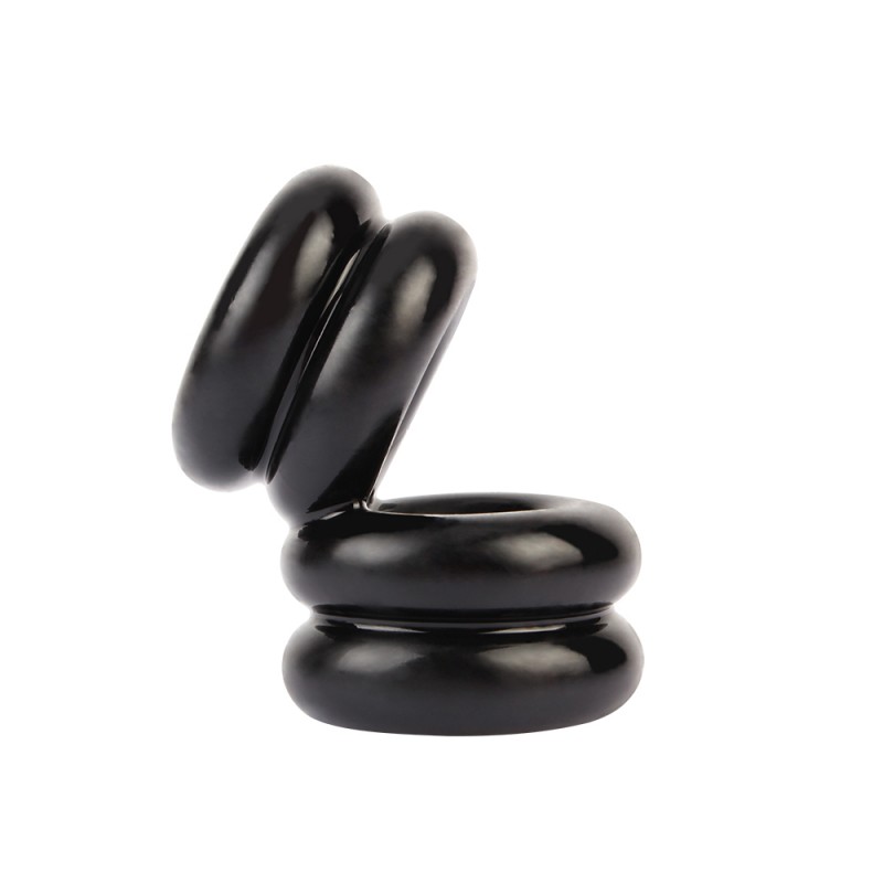 Двойное эрекционное кольцо Dual Chubby Support Ring Black. Артикул: IXI63651
