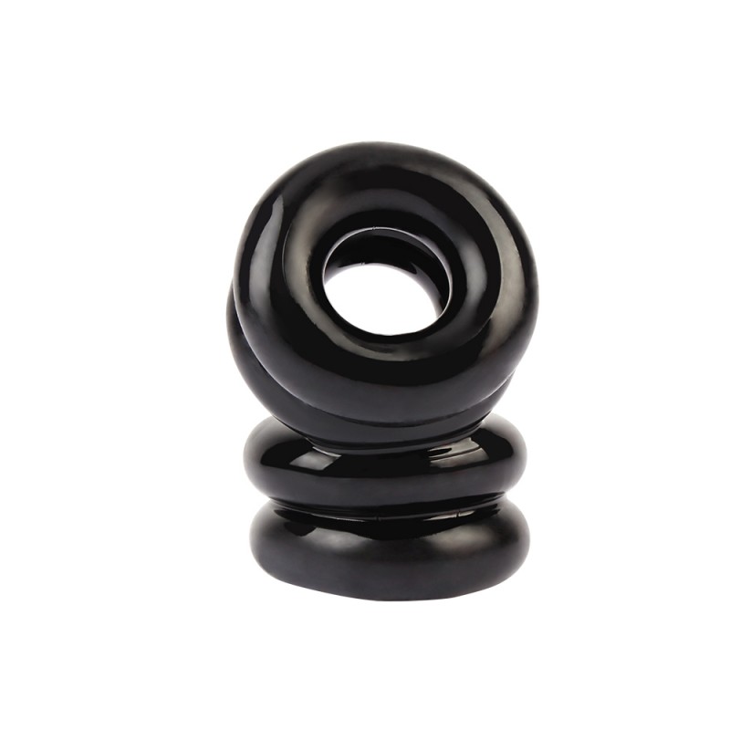 Двойное эрекционное кольцо Dual Chubby Support Ring Black. Артикул: IXI63651