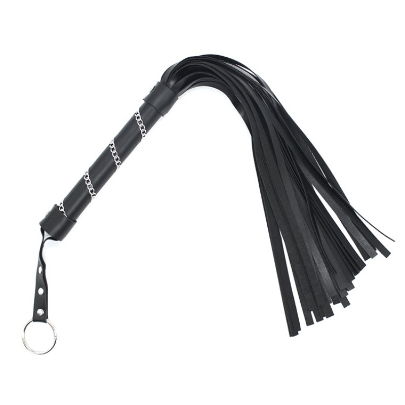 Плеть с красивой рукояткой Whip Flirting Black. Артикул: IXI63654
