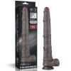 ������������� ������ Dual Layered Bendable Silicone Cock XXL Black 16.0
