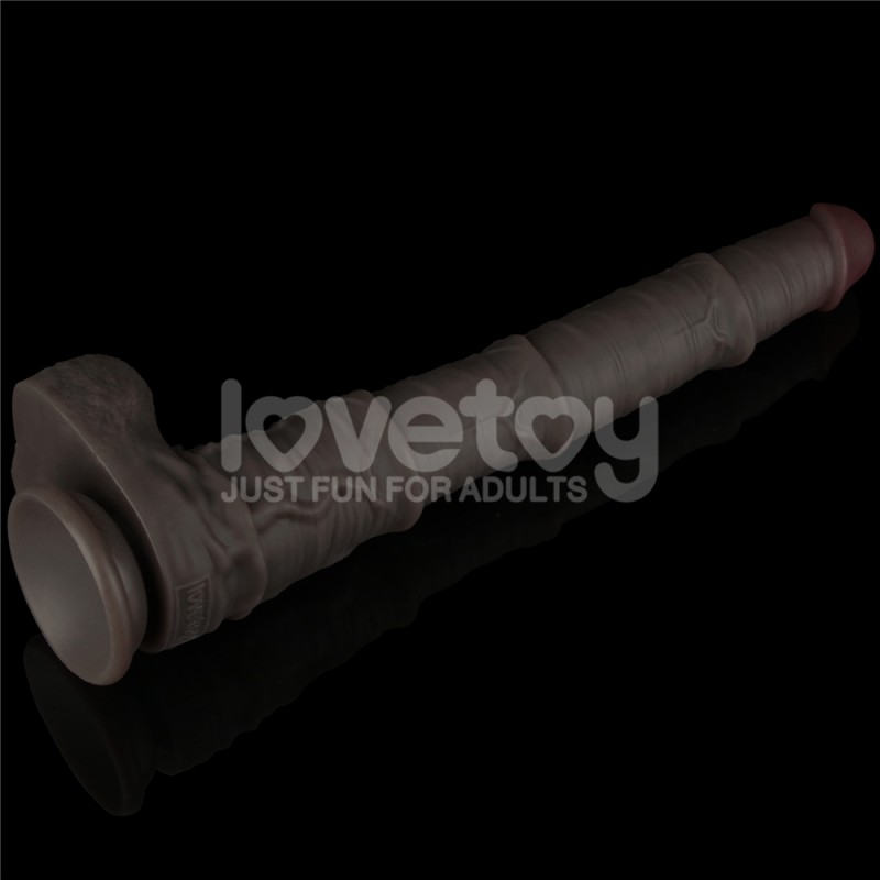Dual Layered Bendable Silicone Cock XXL(Black) 16.0. Артикул: IXI63660