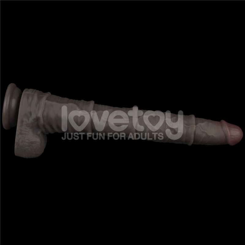 Dual Layered Bendable Silicone Cock XXL(Black) 16.0. Артикул: IXI63660