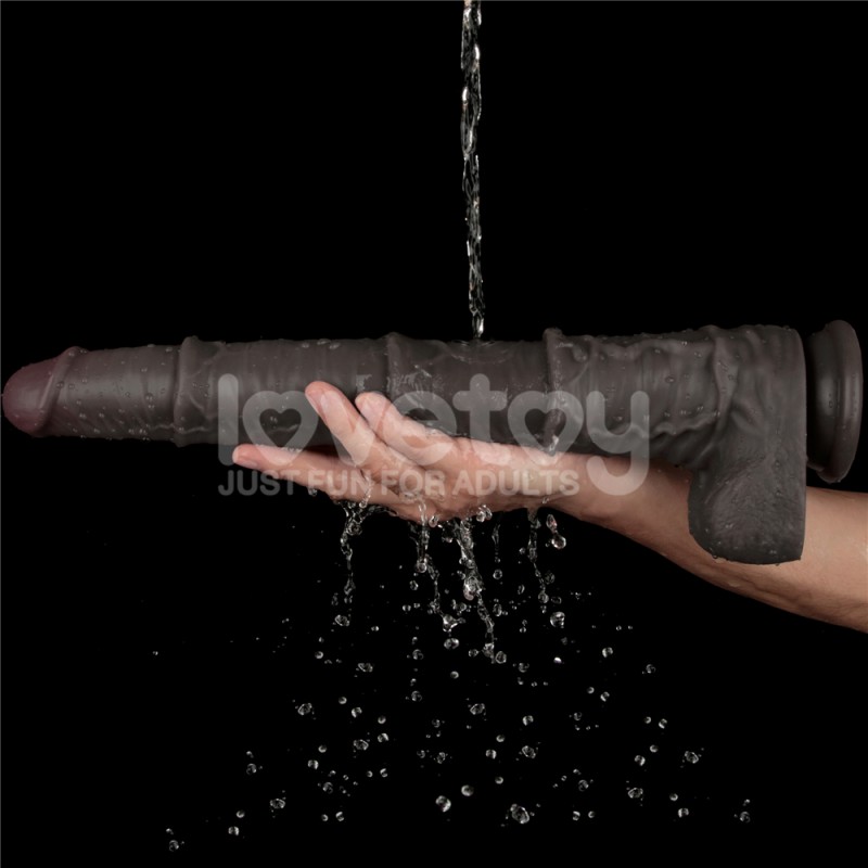 Dual Layered Bendable Silicone Cock XXL(Black) 16.0. Артикул: IXI63660