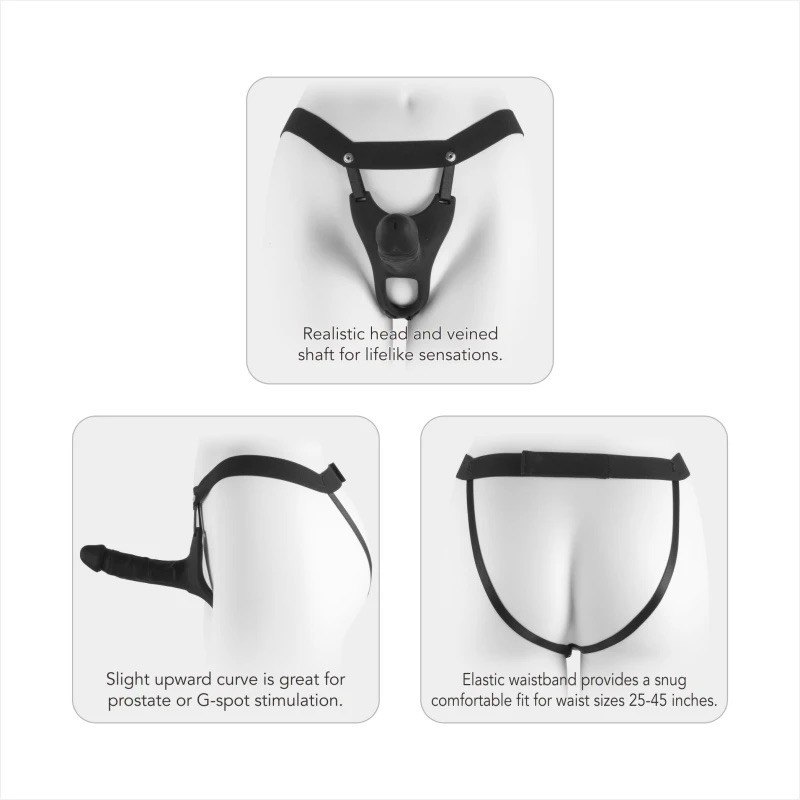 Страпон мужской Soulmate Unisex Silicone Hollow Strap-On 6.0. Артикул: IXI63672