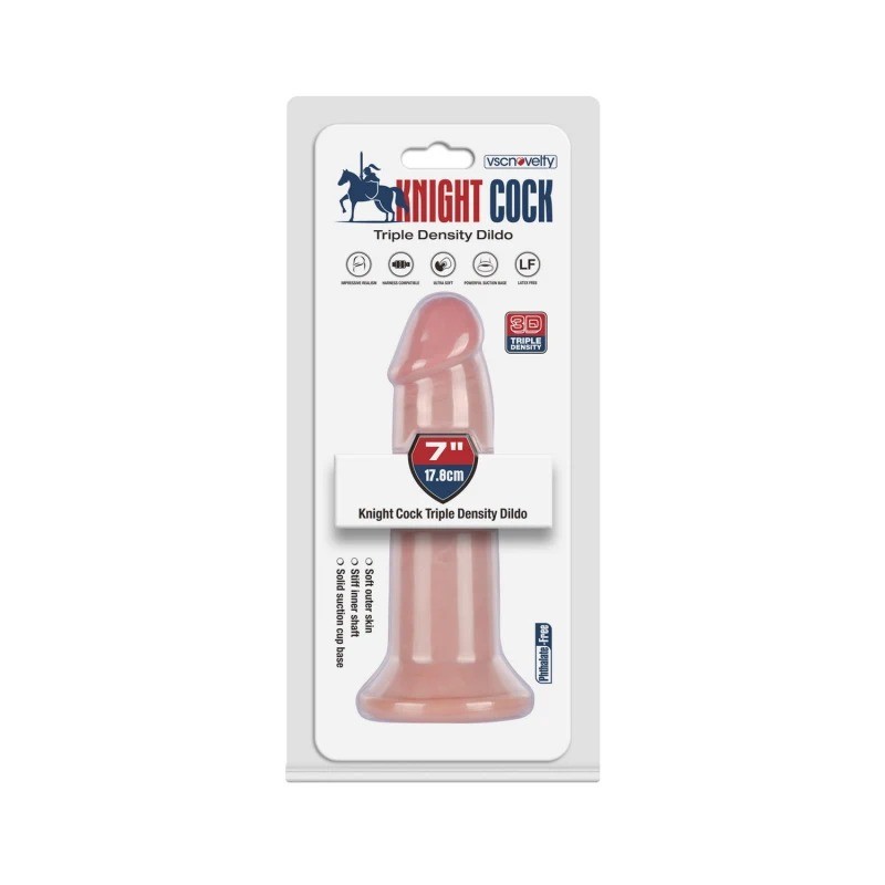 Фаллоимитатор на присоске Knight Cock 3D Triple Density Dildo 7.0. Артикул: IXI63674