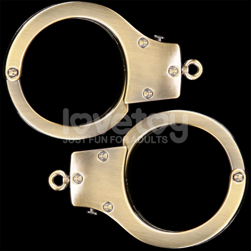 Стильные наручники Rebellion Reign Heavy Metal Handcuffs Bronze. Артикул: IXI63680