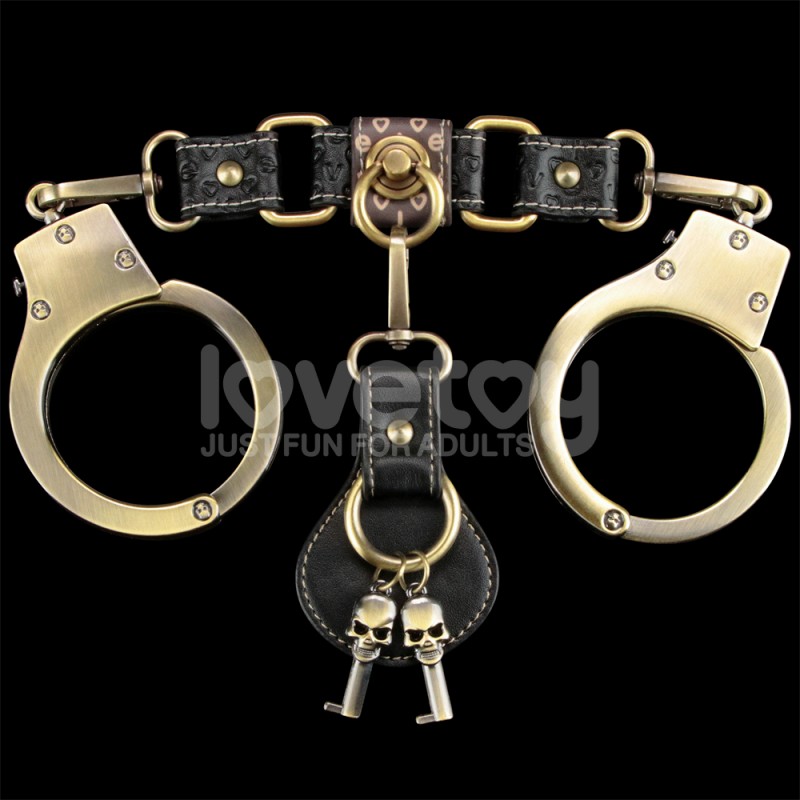 Стильные наручники Rebellion Reign Heavy Metal Handcuffs Bronze. Артикул: IXI63680
