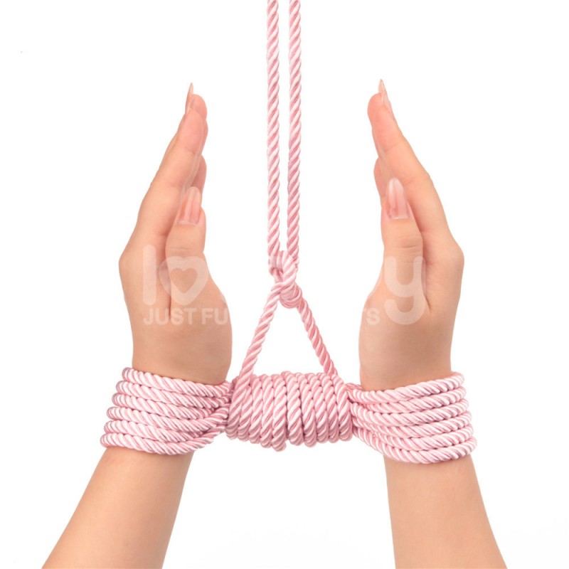 Розовая веревка для связывания Rebellion Reign Rose Silky Bondage Rope. Артикул: IXI63682