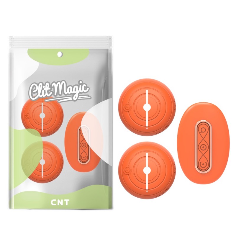 Вибростимулятор для сосков Donut Pin The Nipple Vibe With Remote Orange. Артикул: IXI63708