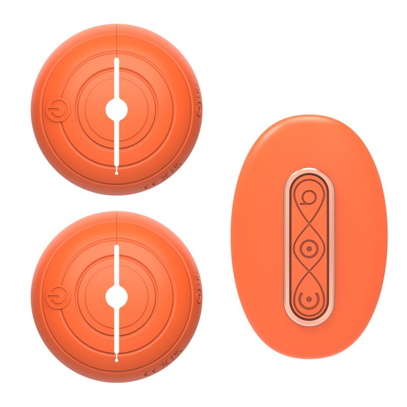 Вибростимулятор для сосков Donut Pin The Nipple Vibe With Remote Orange. Артикул: IXI63708