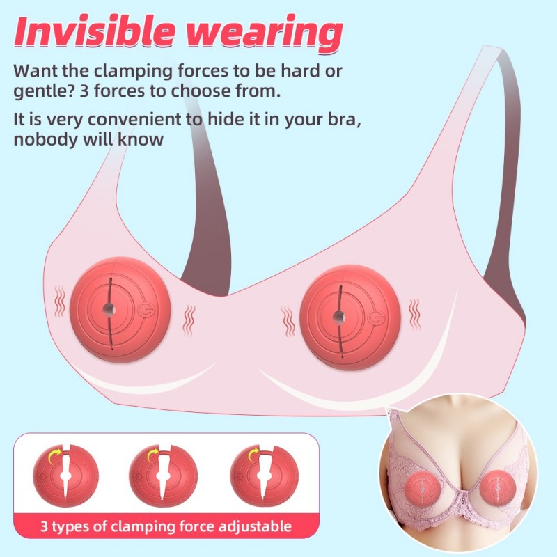 Вибростимулятор для сосков Donut Pin The Nipple Vibe With Remote Orange. Артикул: IXI63708
