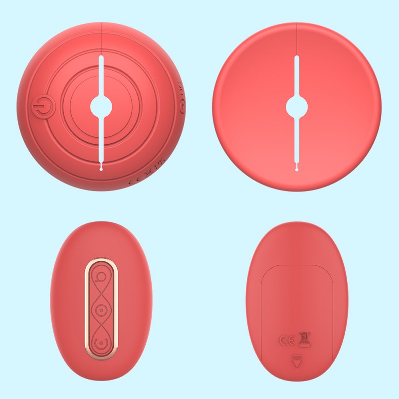 Вибростимулятор для сосков Donut Pin The Nipple Vibe With Remote Orange. Артикул: IXI63708