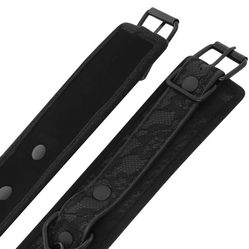Стильные черные наручники Darkness Luxe Bdsm Handcuffs. Артикул: IXI63709
