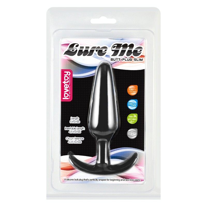 Anal Plug Black With Handle Lure Me Classic Anal Plug Large. Артикул: IXI63714