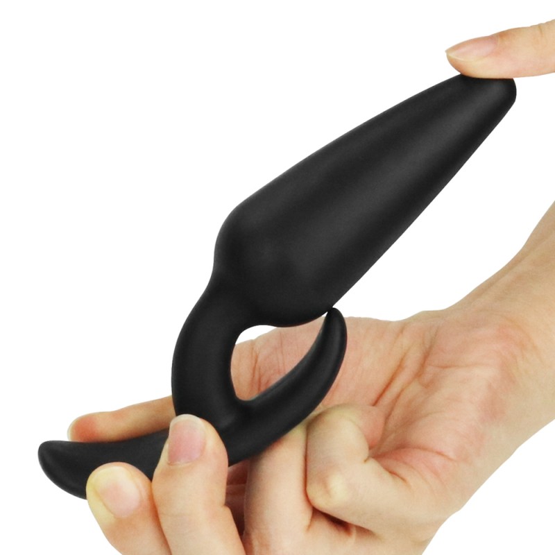 Anal Plug Black With Handle Lure Me Classic Anal Plug Large. Артикул: IXI63714