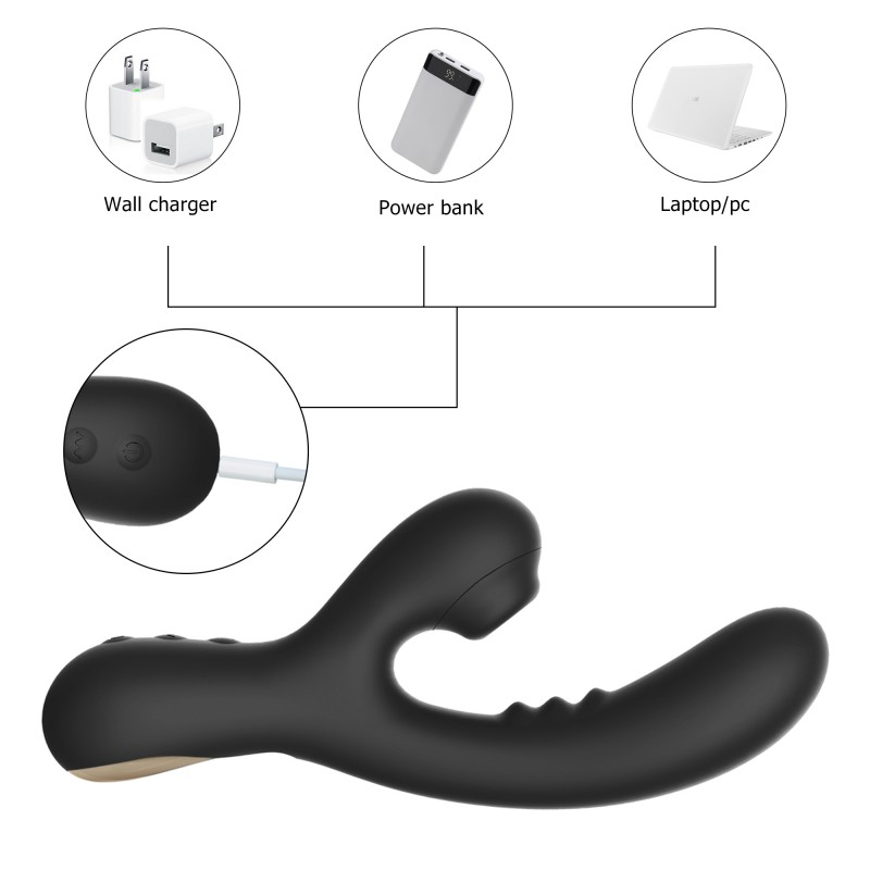 WY0546 JOANNA-Sex Toy Brinquedo Dual Vibradores Clitoris Sucking Vibrators Purple. Артикул: IXI63790