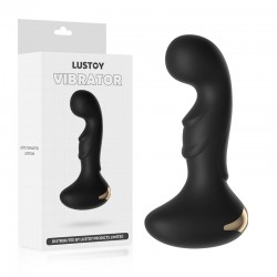 Lusoty 10-modes vibration USB charging vibrator 12.5*6cm Black   