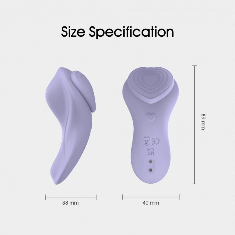 WINYI-WY0630-MY LOVE-Panty Vibrador Wireless Wearable APP Vibrator-violet. Артикул: IXI63794