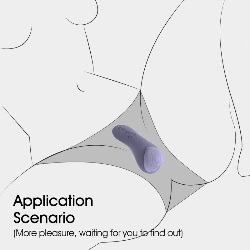 WINYI-WY0630-MY LOVE-Panty Vibrador Wireless Wearable APP Vibrator-violet. Артикул: IXI63794