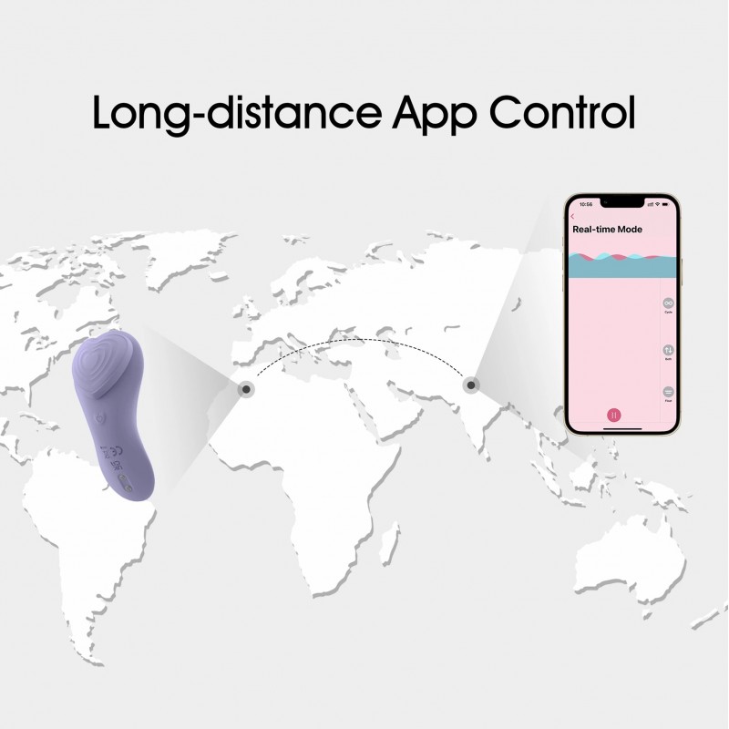 WINYI-WY0630-MY LOVE-Panty Vibrador Wireless Wearable APP Vibrator-violet. Артикул: IXI63794