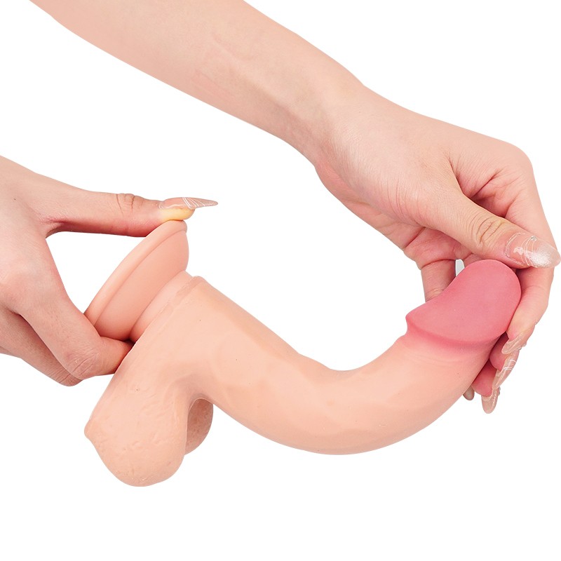 Фаллоимитатор на присоске Sliding Skin Dual Layer Dong Flesh 8.0. Артикул: IXI63842