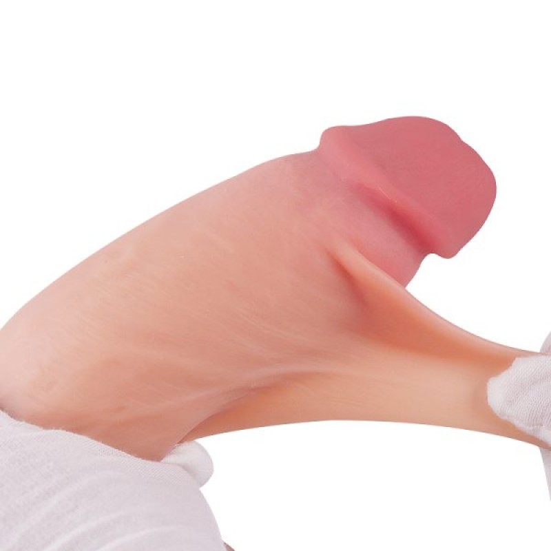 Suction Cup Dildo Sliding Skin Dual Layer Dildo 8.0. Артикул: IXI63856