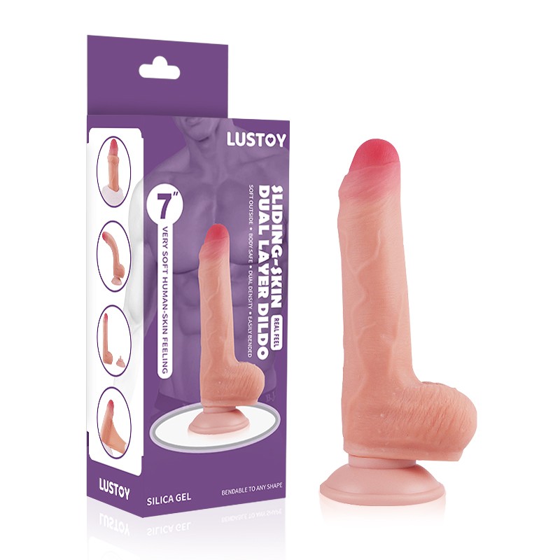 7” Sliding Skin Dual Layer Dong Flesh. Артикул: IXI63860