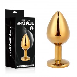   Luxury Shiny Golden Anal Toy Large