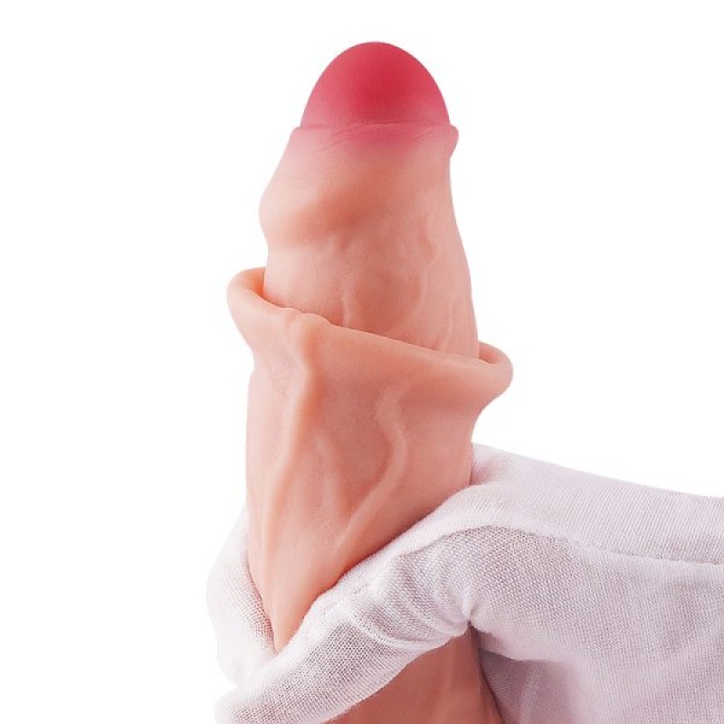 9.5” Sliding Skin Dual Layer Dong Flesh. Артикул: IXI63906