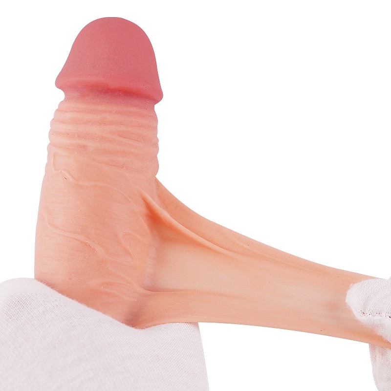 Фаллоимитатор на присоске Sliding Skin Dual Layer Dong Flesh 9.0. Артикул: IXI63940